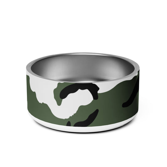 Three-Color Snow Camo Pet Bowl _ Concealing Coloration