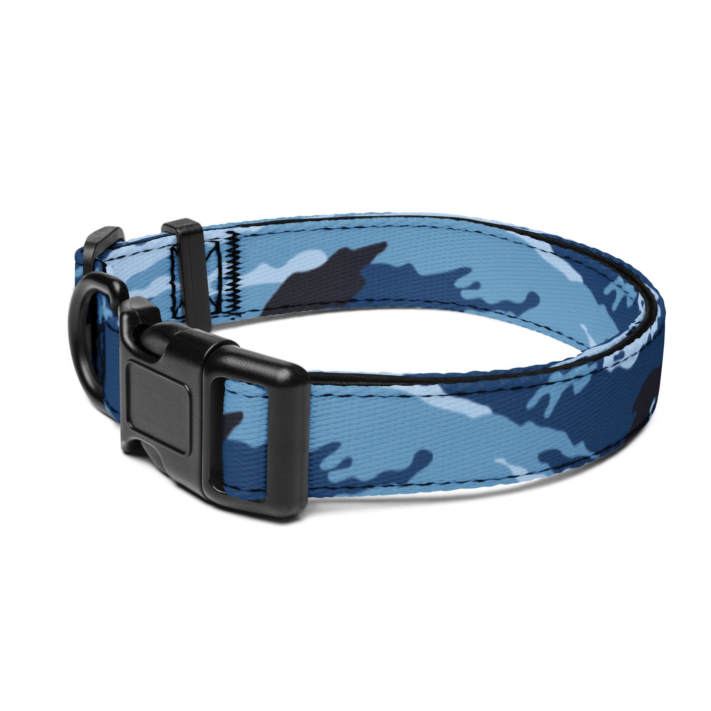 Kamysh Blue Camo Dog Collar - Concealing Coloration
