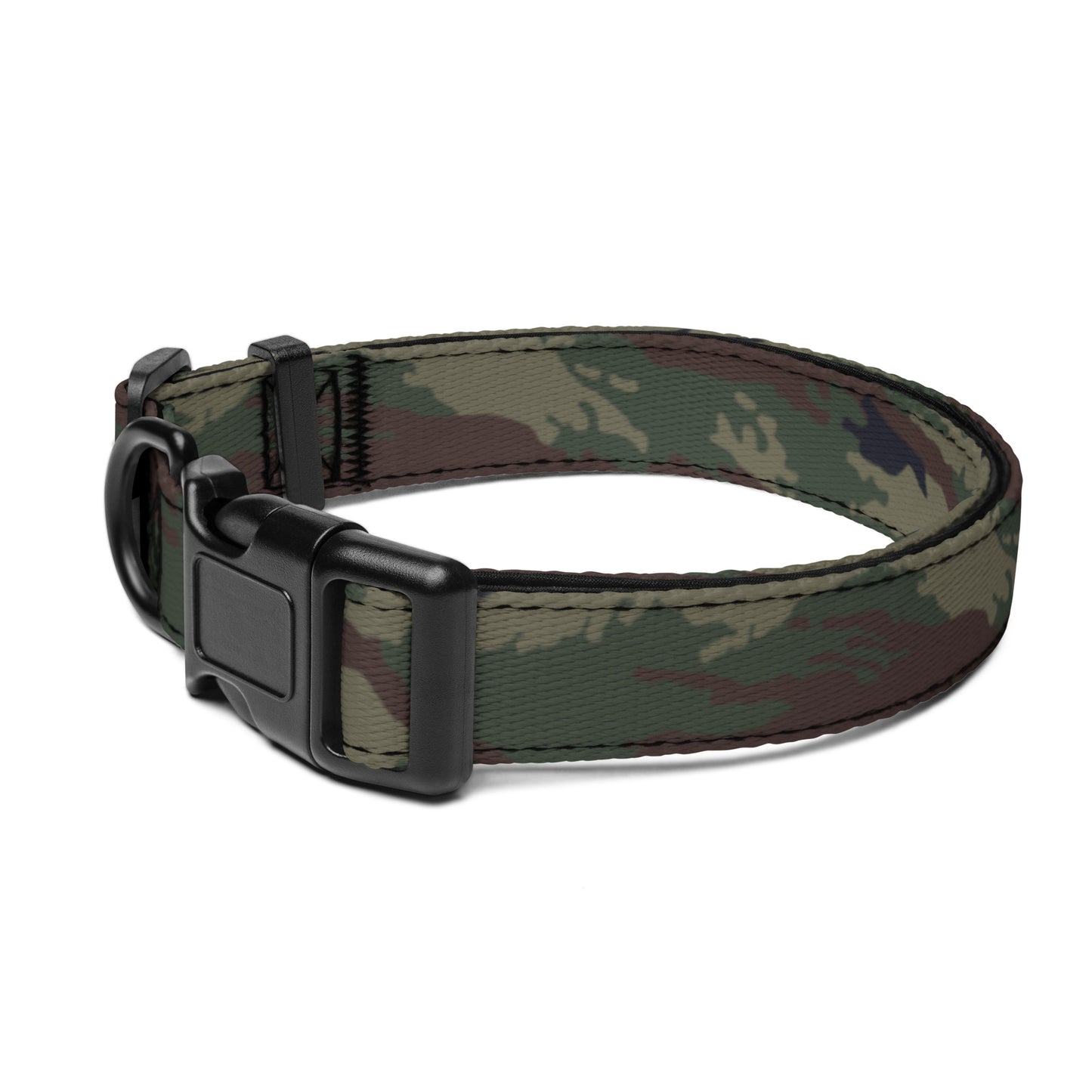 Kamysh Woodland Camo Dog Collar - Concealing Coloration