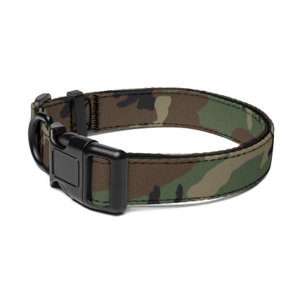 M81 Woodland Camo Dog Collar - Concealing Coloration