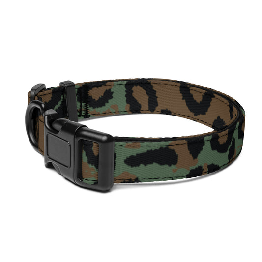 Leopard Spot Camo Dog Collar _ Concealing Coloration