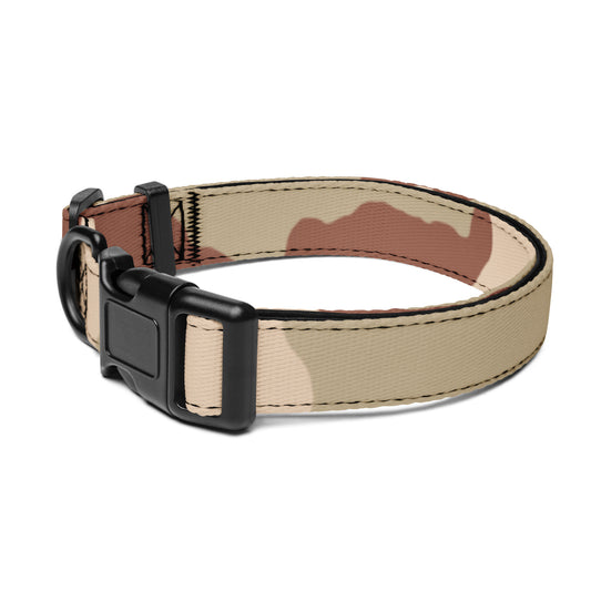 Three-Color Desert Camo Dog Collar _ Concealing Coloration