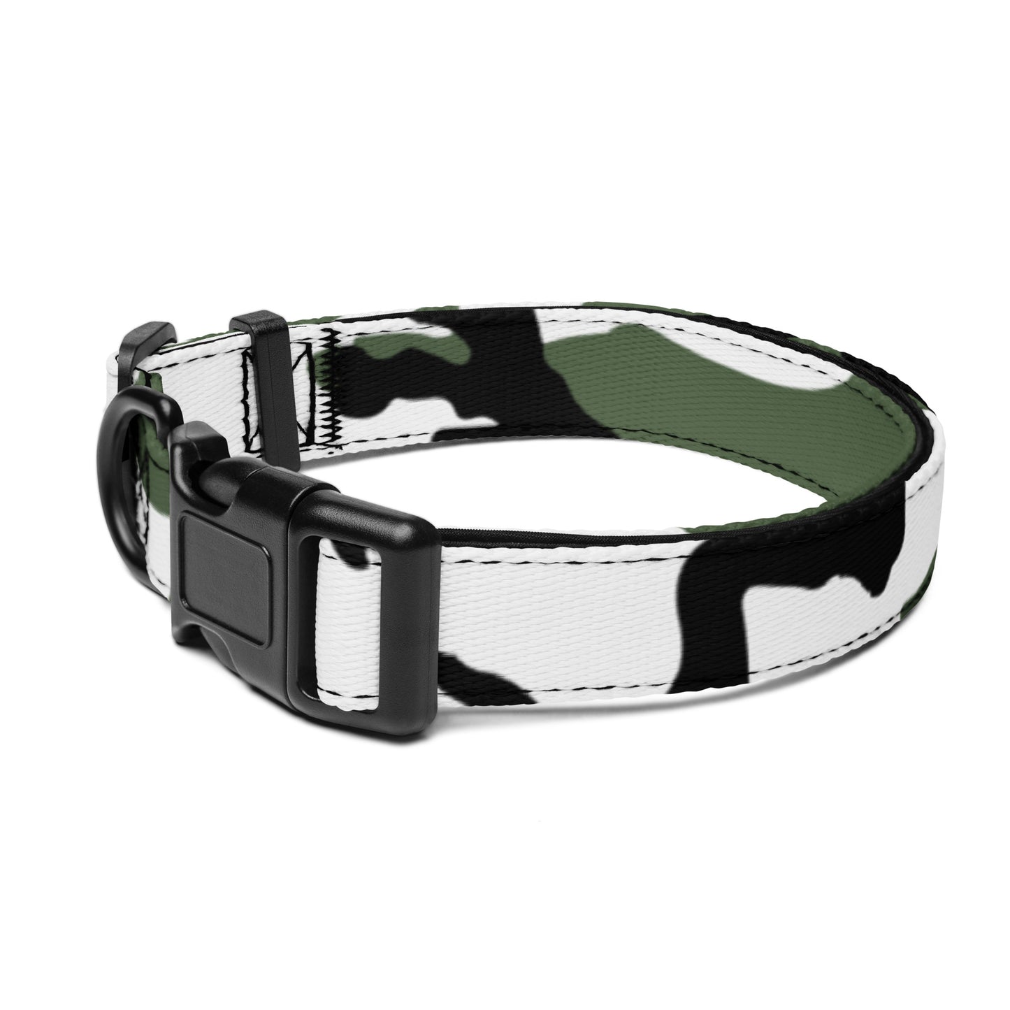Three-Color Snow Camo Dog Collar _ Concealing Coloration