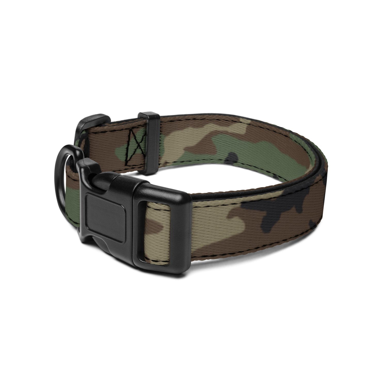 M81 Woodland Camo Dog Collar - Concealing Coloration