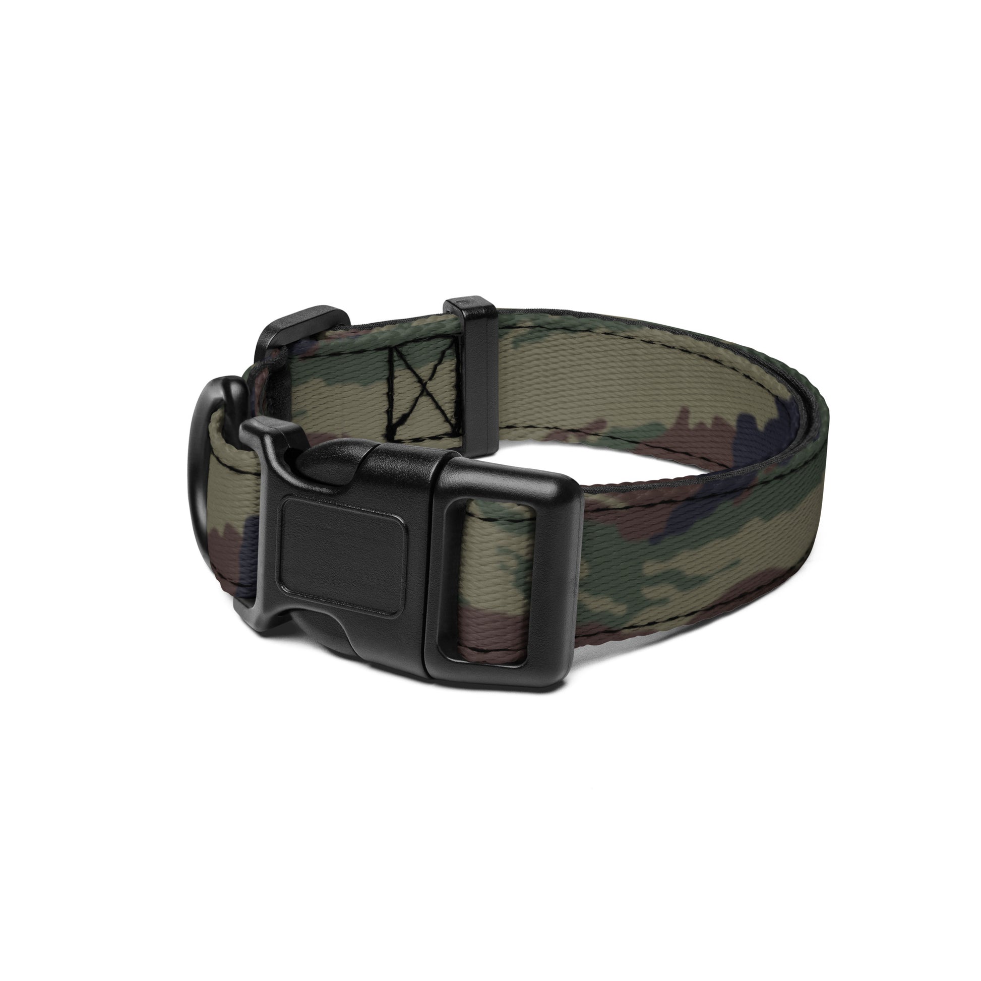Kamysh Woodland Camo Dog Collar _ Concealing Coloration