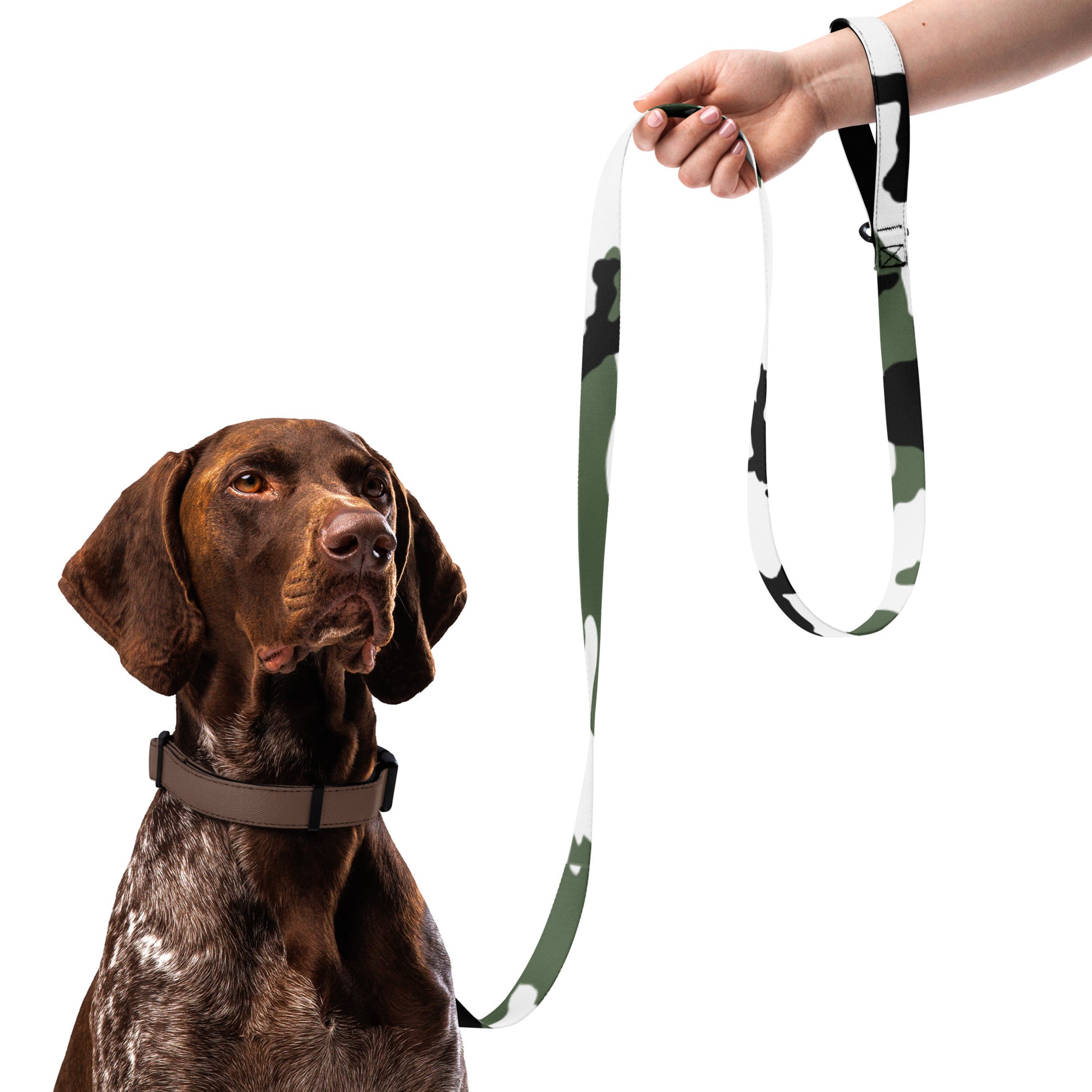 Three-Color Snow Camo Dog Leash _ Concealing Coloration