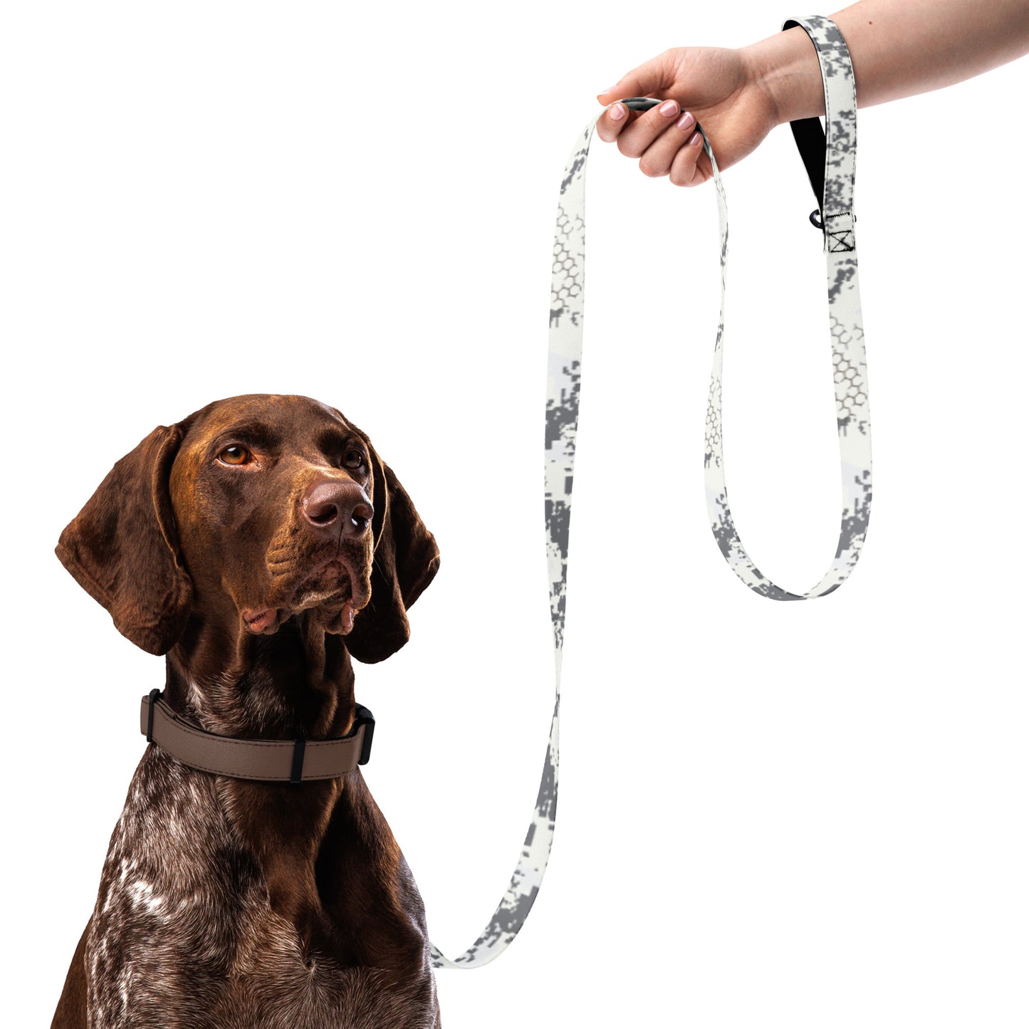 BlindTech Snow Camo Dog Leash _ Concealing Coloration