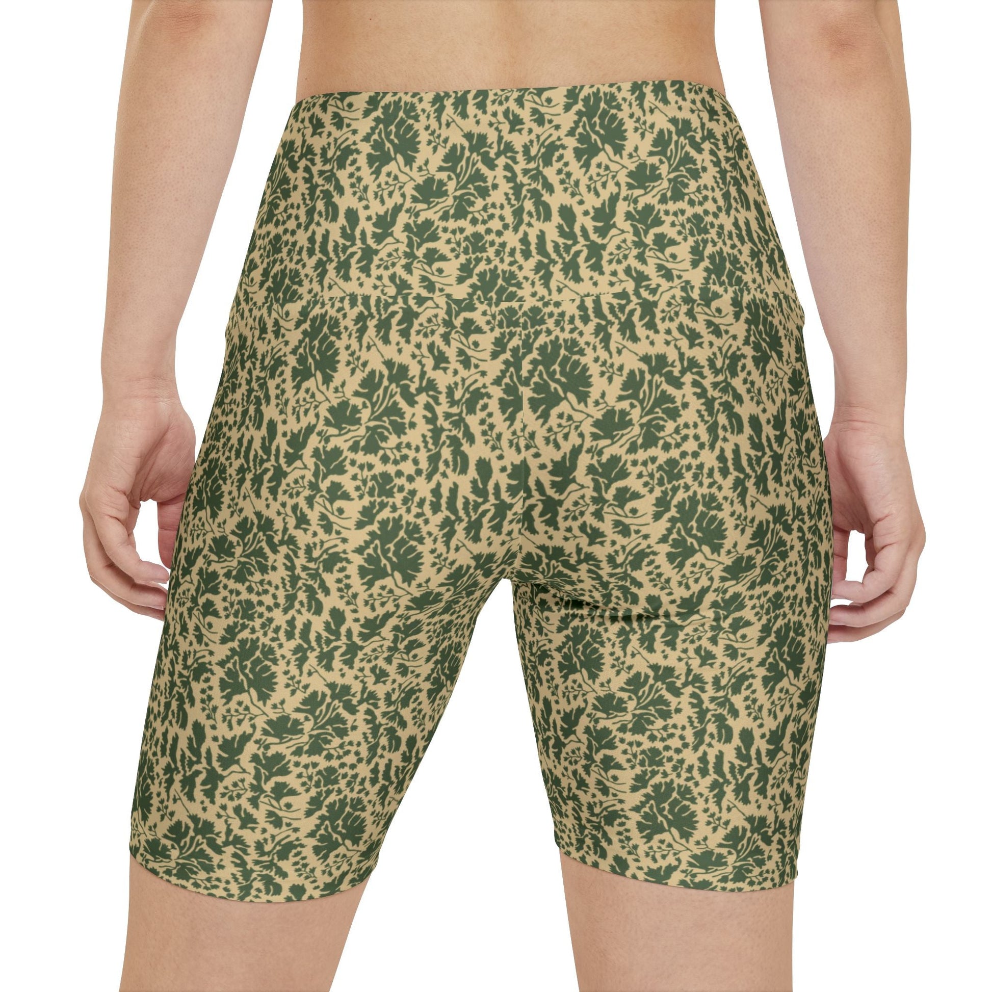 Pietruszka Camo High-Rise Bike Shorts - Concealing Coloration