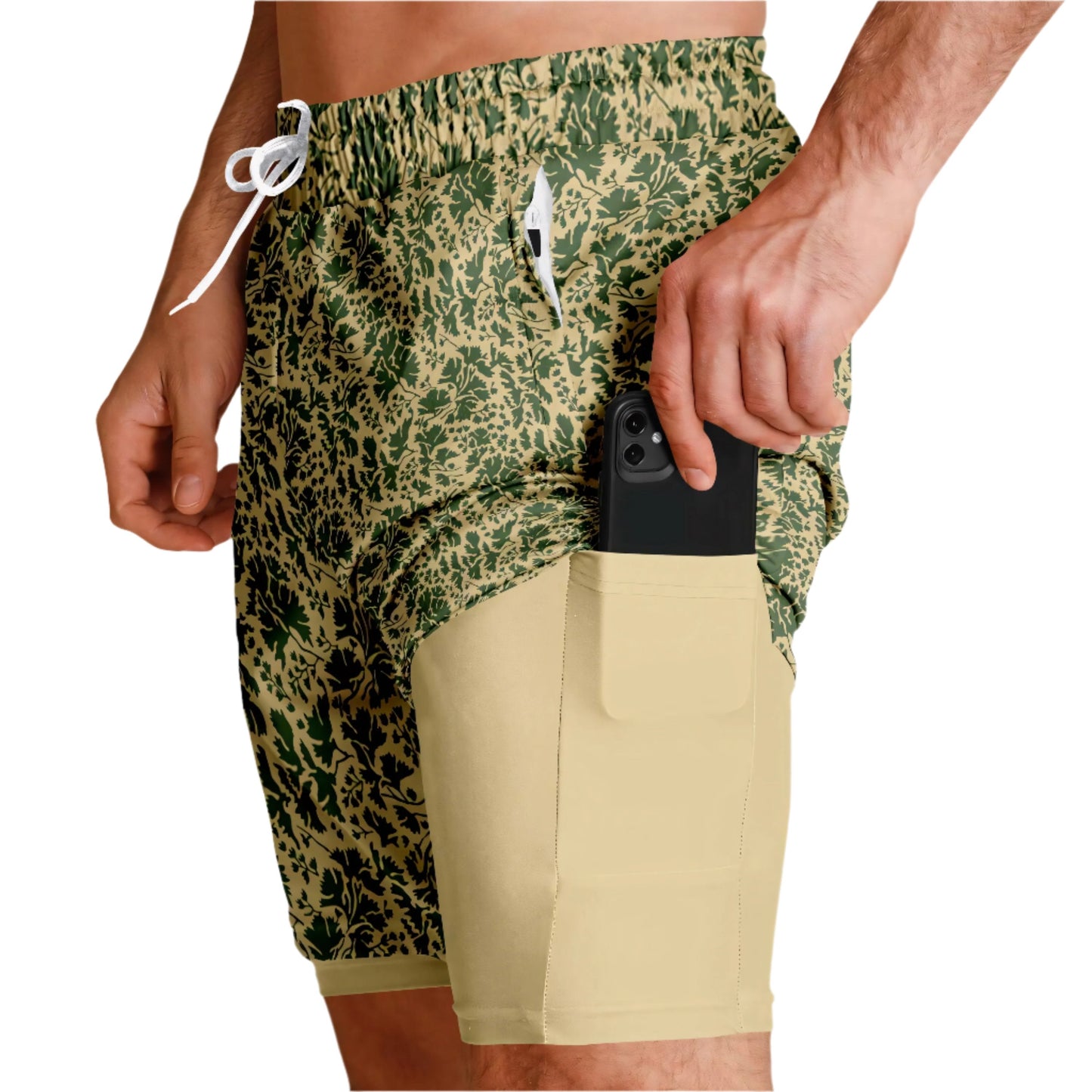 Pietruszka Camo Lined Shorts 7" _ Concealing Coloration
