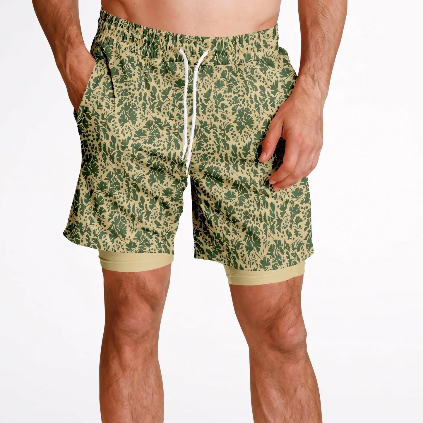 Pietruszka Camo Lined Shorts 7" _ Concealing Coloration
