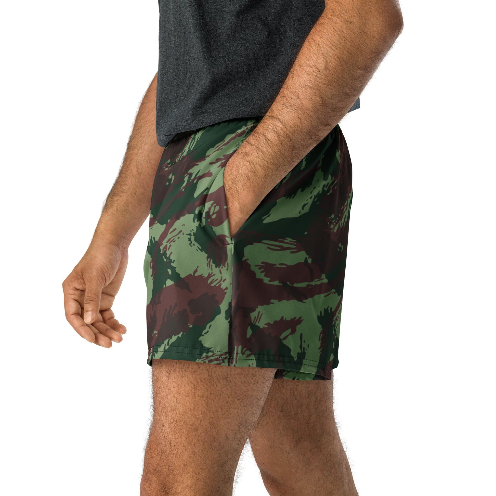Portuguese Lizard Camo 2.5″ Inseam Tech Shorts _ Concealing Coloration
