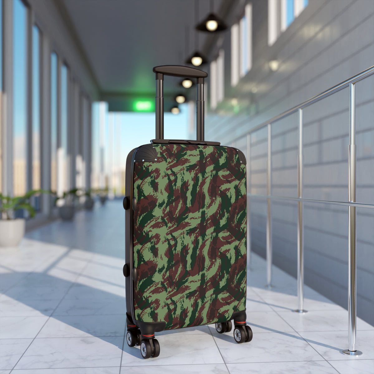 Portuguese Lizard Camo Carry-On Roller Suitcase