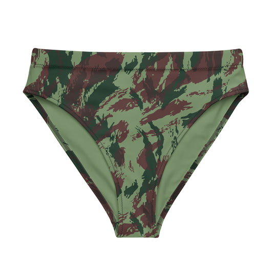 Portuguese Lizard Camo High-Waisted Bikini Bottom