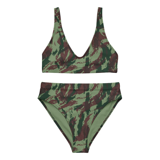 Portuguese Lizard Camo High-Waisted Bikini Set