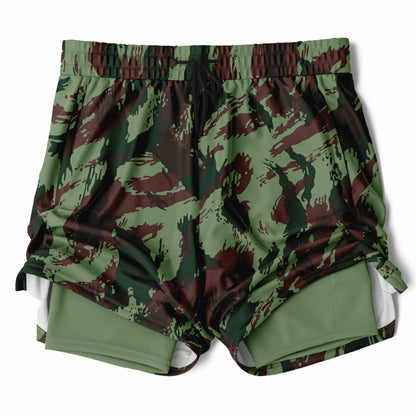 Portuguese Lizard Camo Lined Shorts 7" _ Concealing Coloration