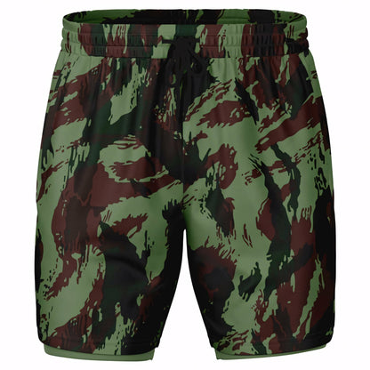 Portuguese Lizard Camo Lined Shorts 7" _ Concealing Coloration