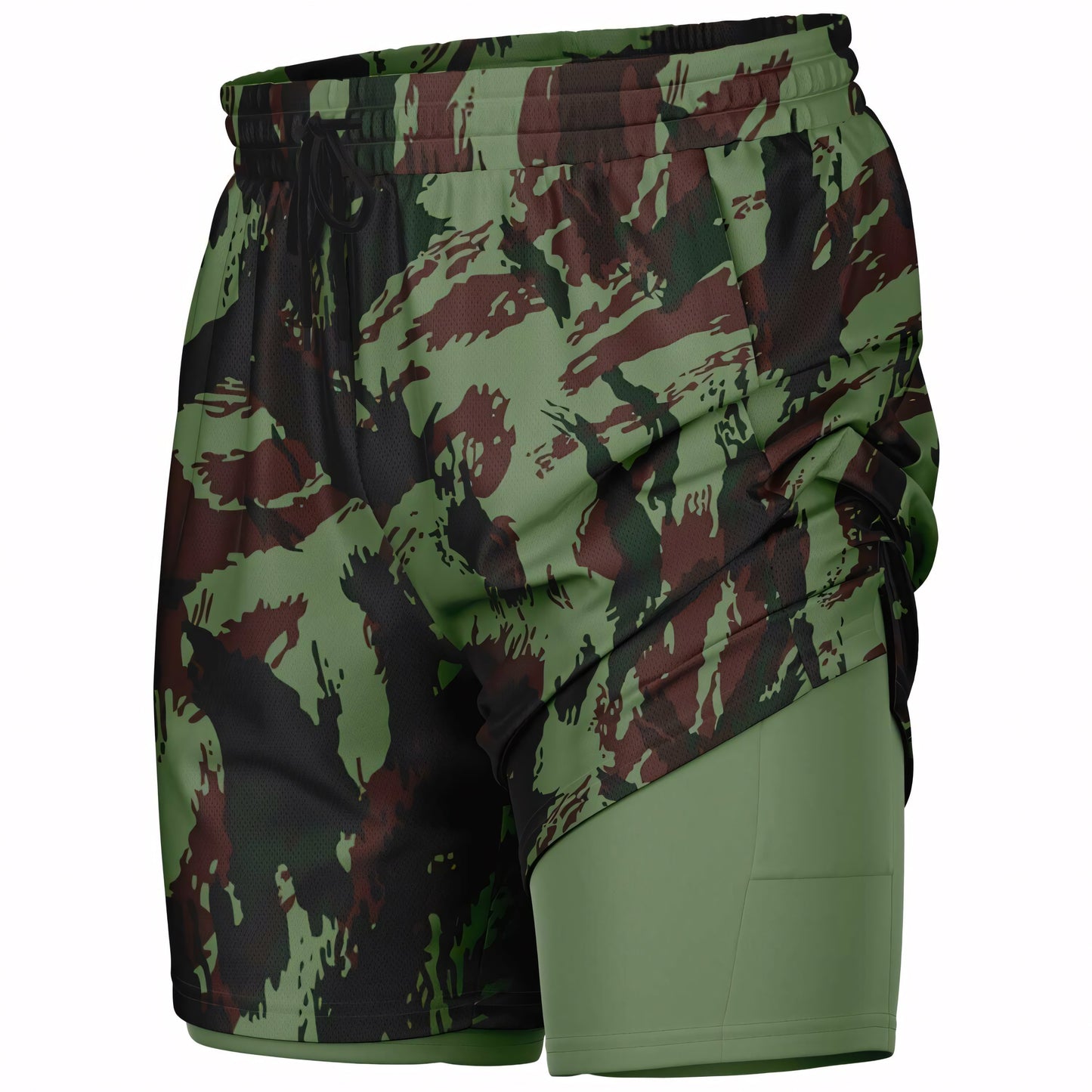 Portuguese Lizard Camo Lined Shorts 7" _ Concealing Coloration