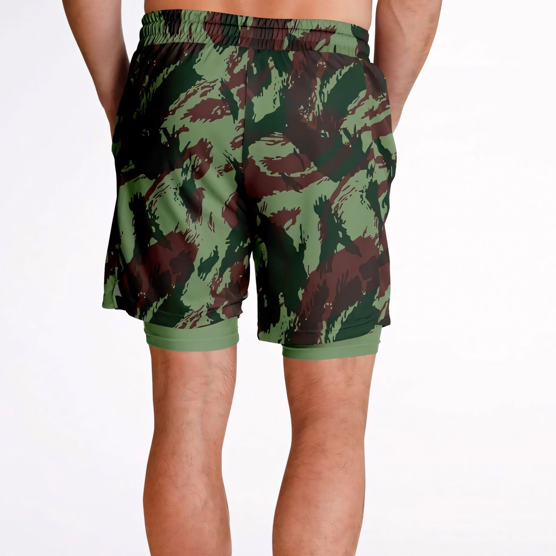 Portuguese Lizard Camo Lined Shorts 7" _ Concealing Coloration
