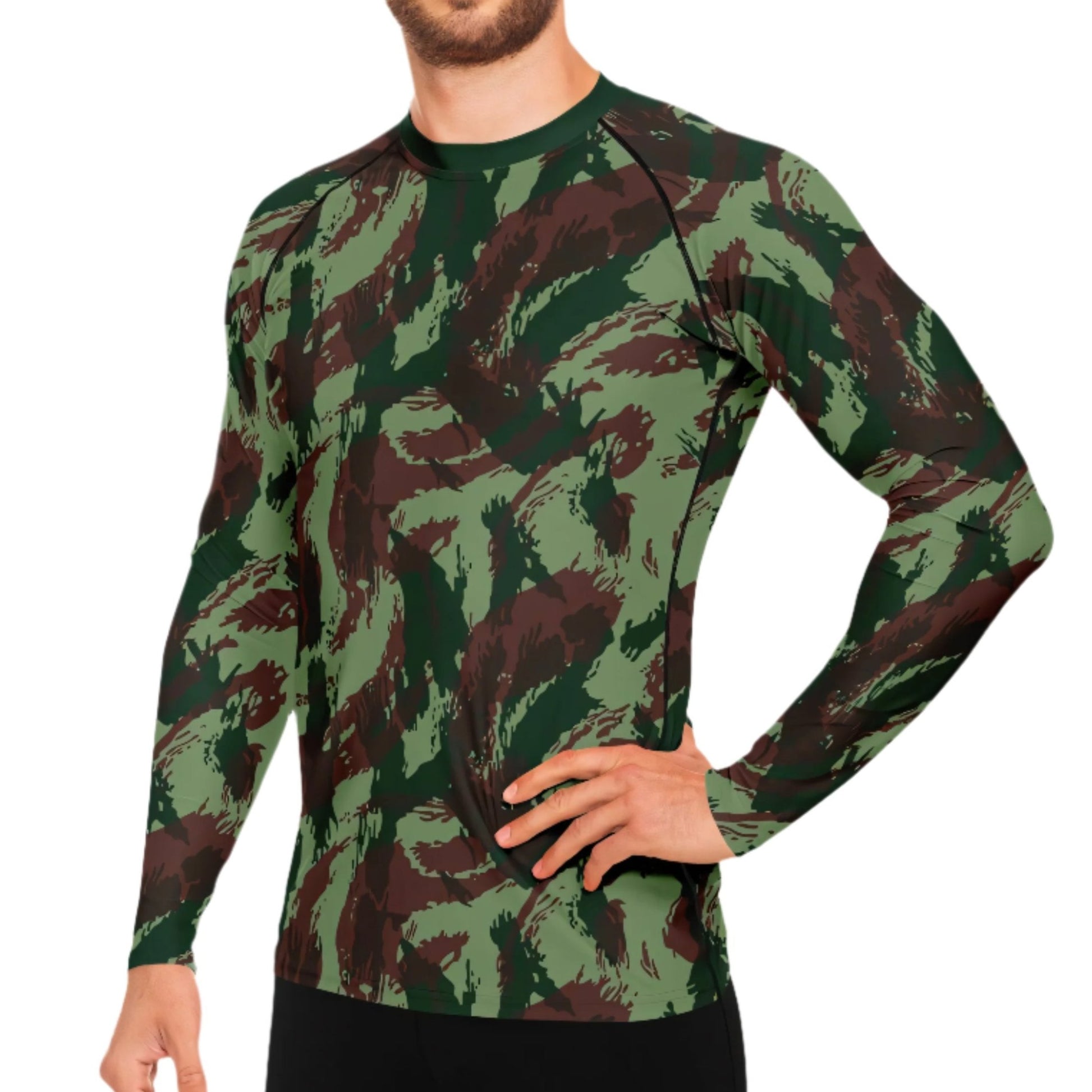 Portuguese Lizard Camo Men's Long-sleeve Base Layer