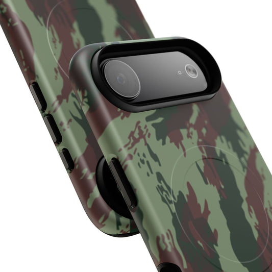 Portuguese Lizard Camo MagSafe iPhone 17 Air Field Case - close-up