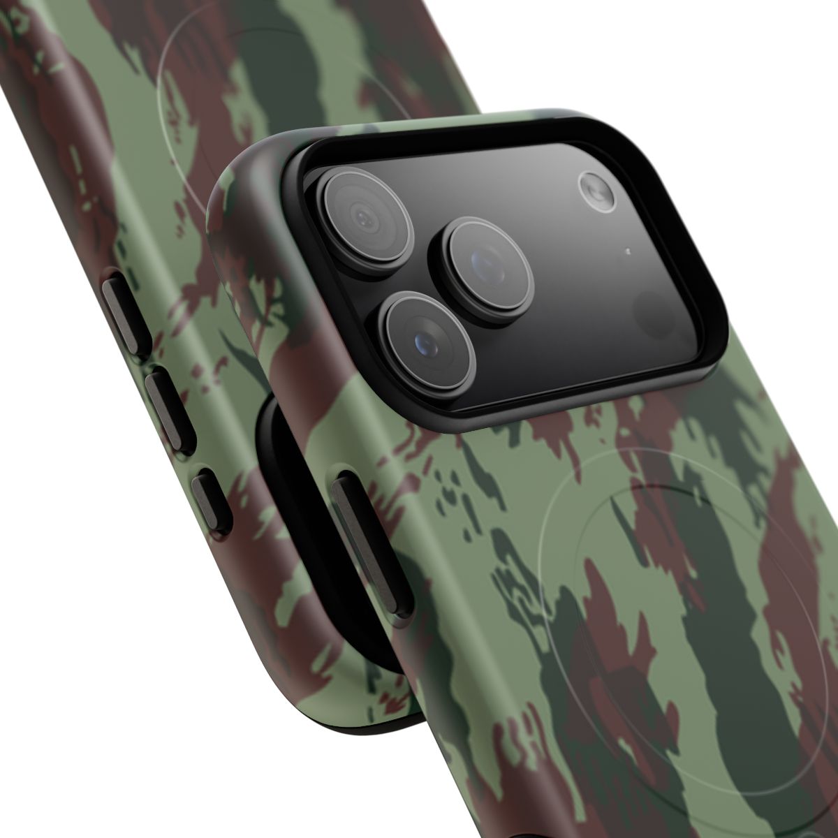 Portuguese Lizard Camo MagSafe iPhone 17 Pro Max Field Case - close-up