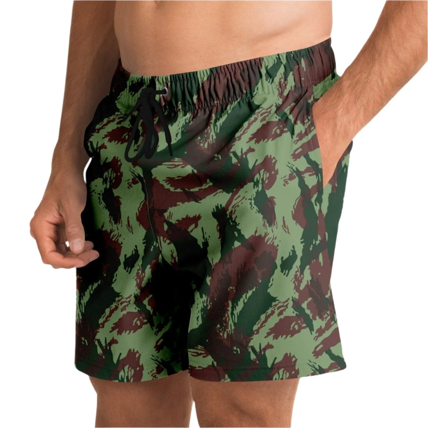 Portuguese Lizard Camo Swim Shorts 6.5"