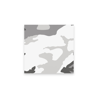 M81 Urban Camo Post-it® Notes, 3″×3″ front with grayscale woodland print