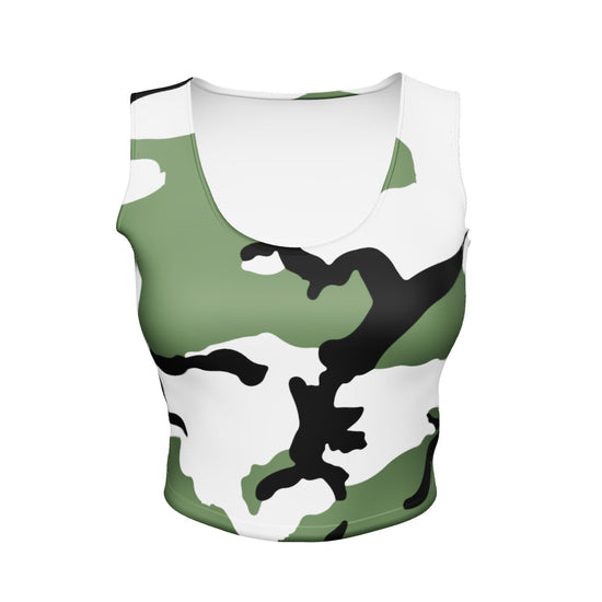 Snow BDU Camo Cropped Top (Three-Color Snow)