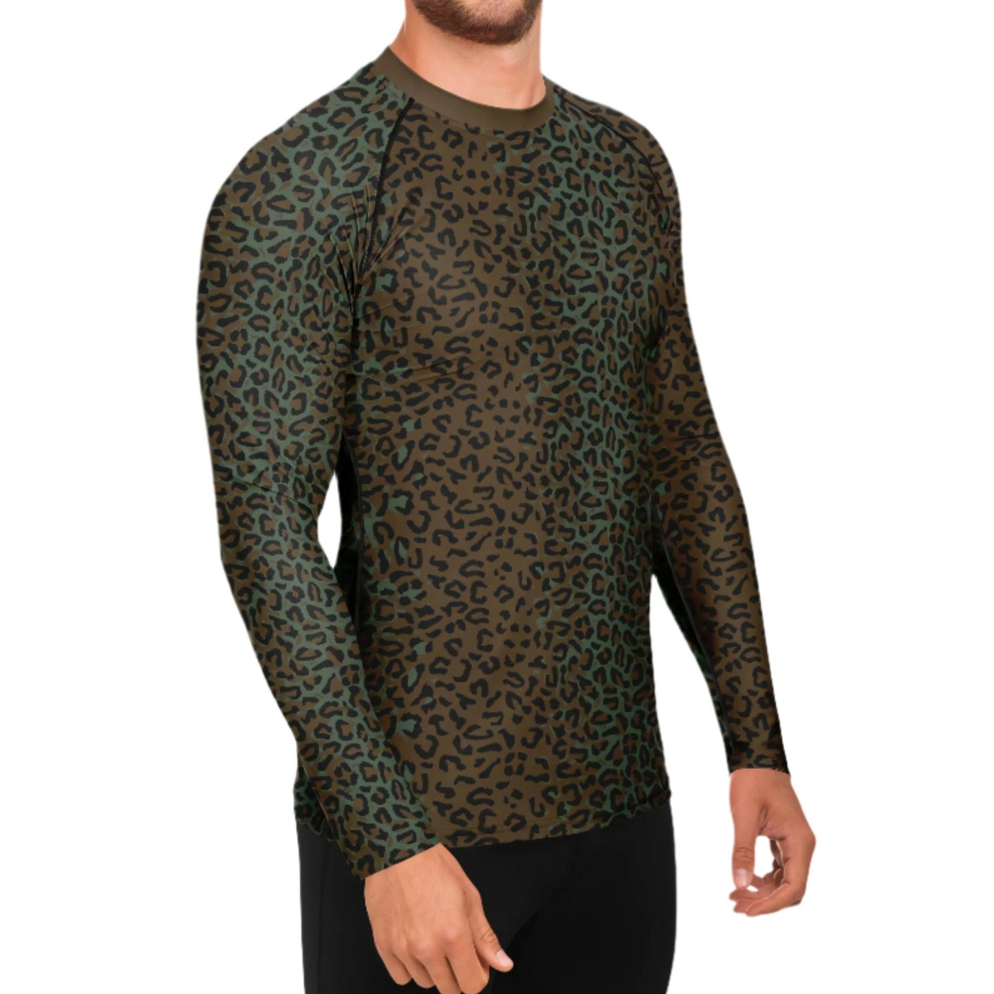 Leopard Spot Camo Men's Long-sleeve Base Layer