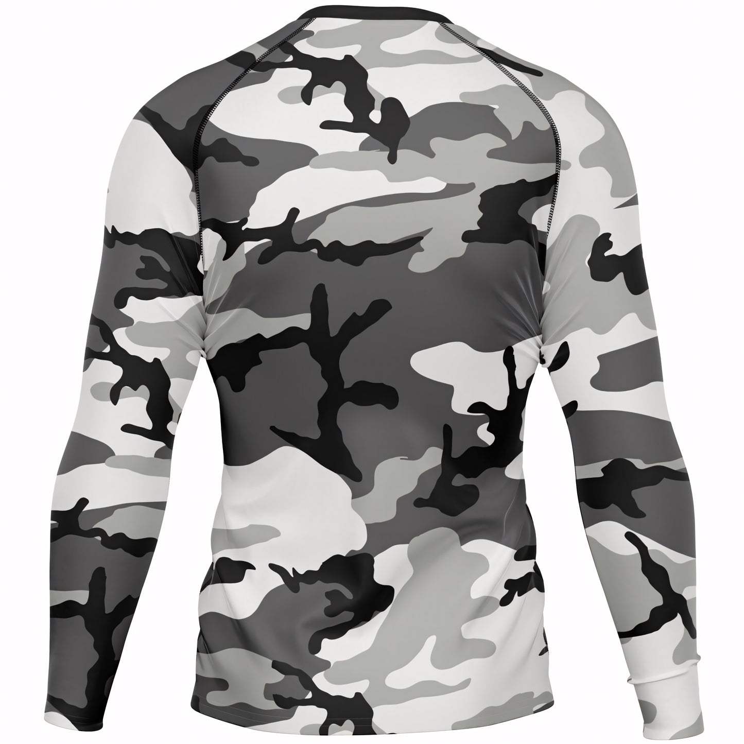 M81 Urban Camo Men's Long-sleeve Rash Guard Base Layer Shirt