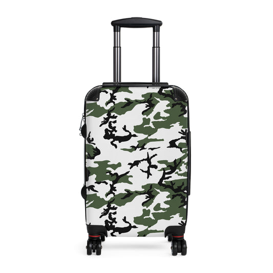 Three-Color Snow Camo Carry-On Roller Suitcase