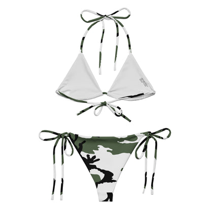 Snow BDU Camo String Bikini Set, back view.