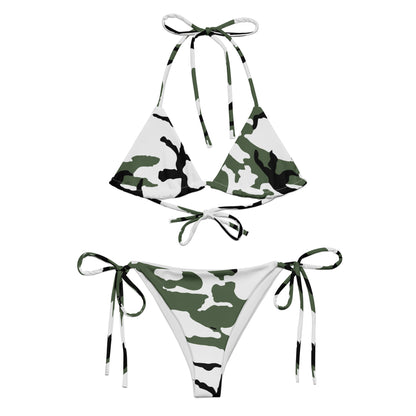 Snow BDU Camo String Bikini Set, front view.