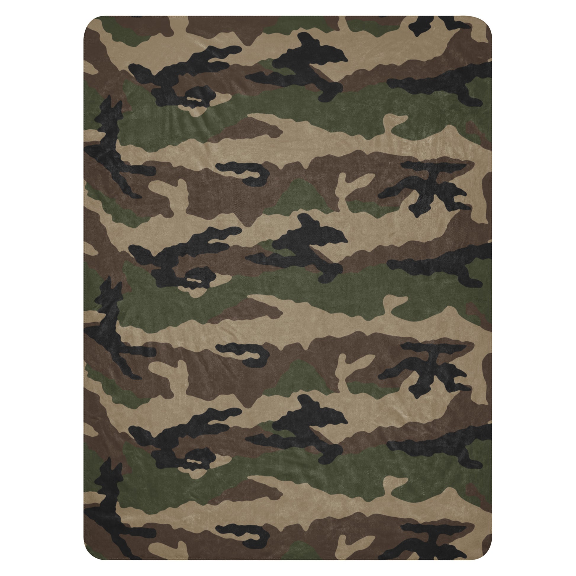 Centre-Europe Camo Sherpa Blanket – 60” × 80”