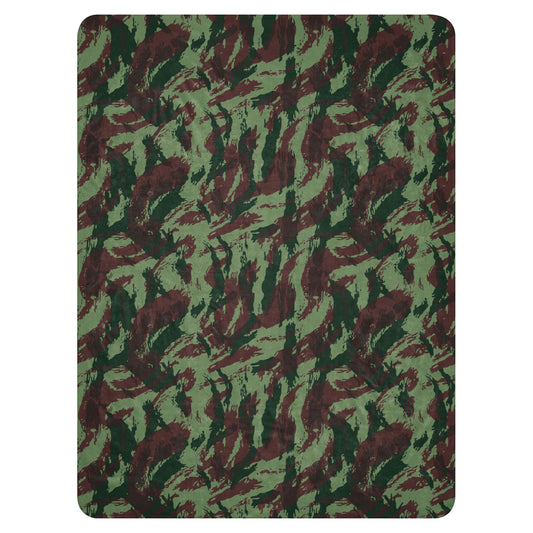 Portuguese Lizard Camo Sherpa Blanket – 60” × 80”