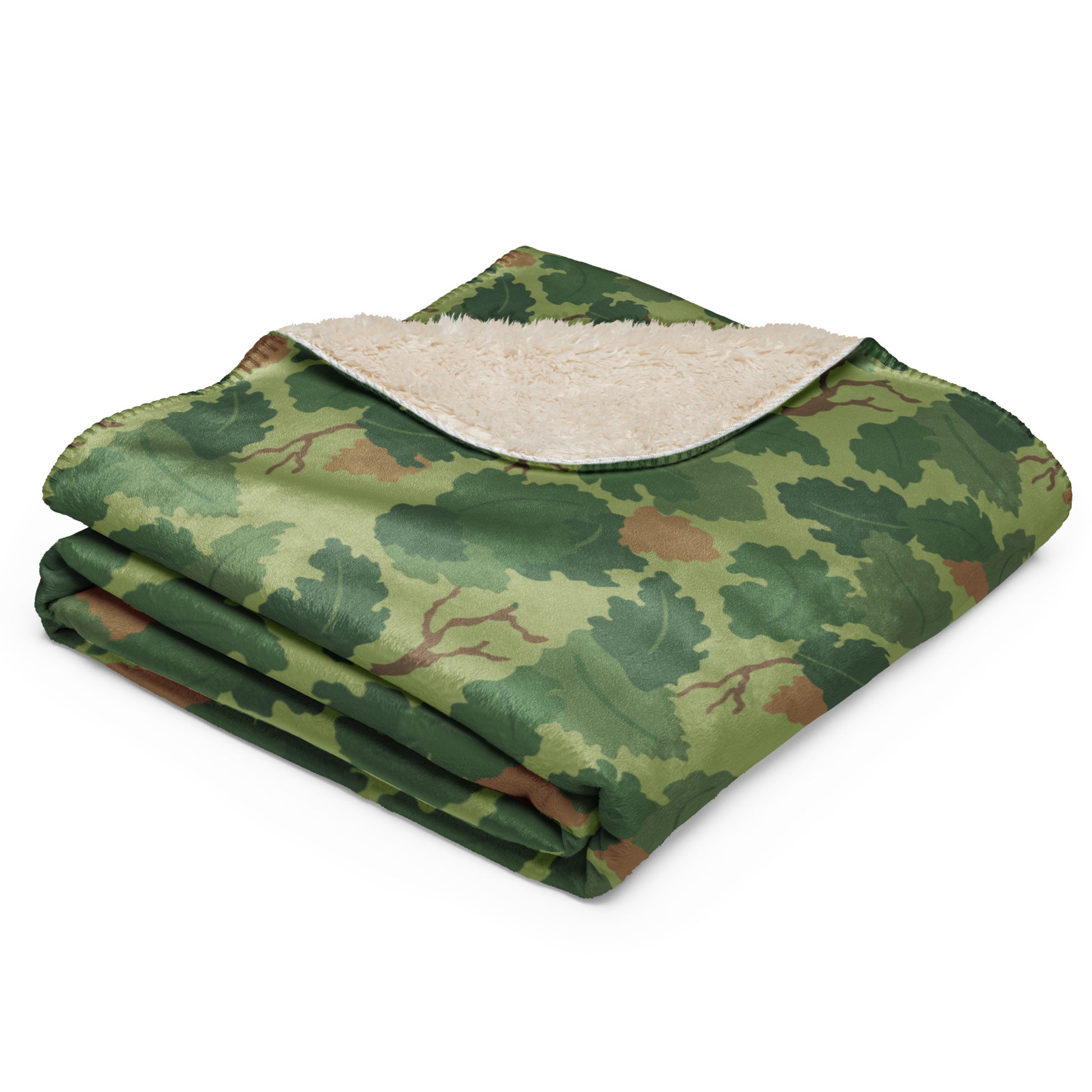 Mitchell Camo Sherpa Blanket – 60” × 80”