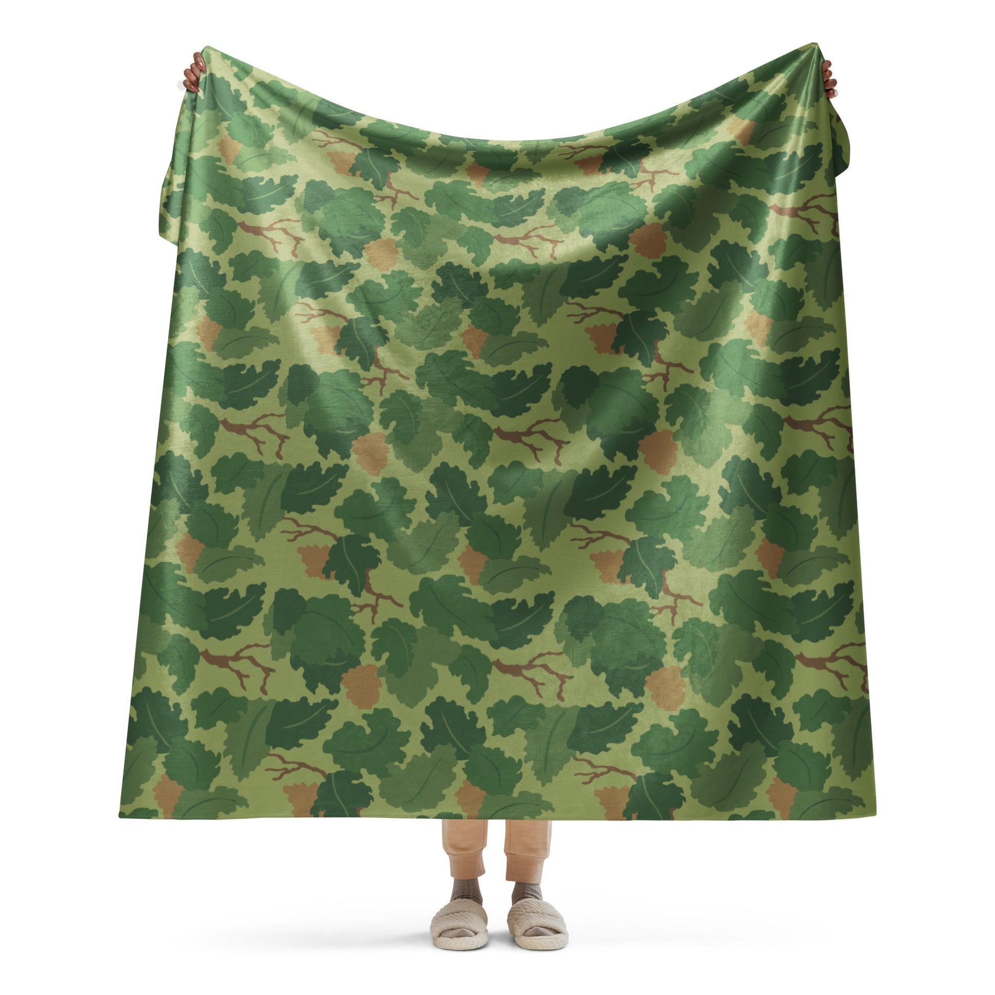 Mitchell Camo Sherpa Blanket – 60” × 80”