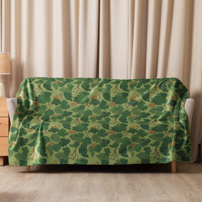 Mitchell Camo Sherpa Blanket – 60” × 80”