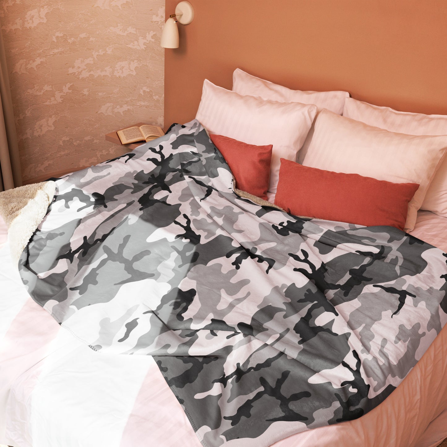 M81 Urban Camo Sherpa Blanket