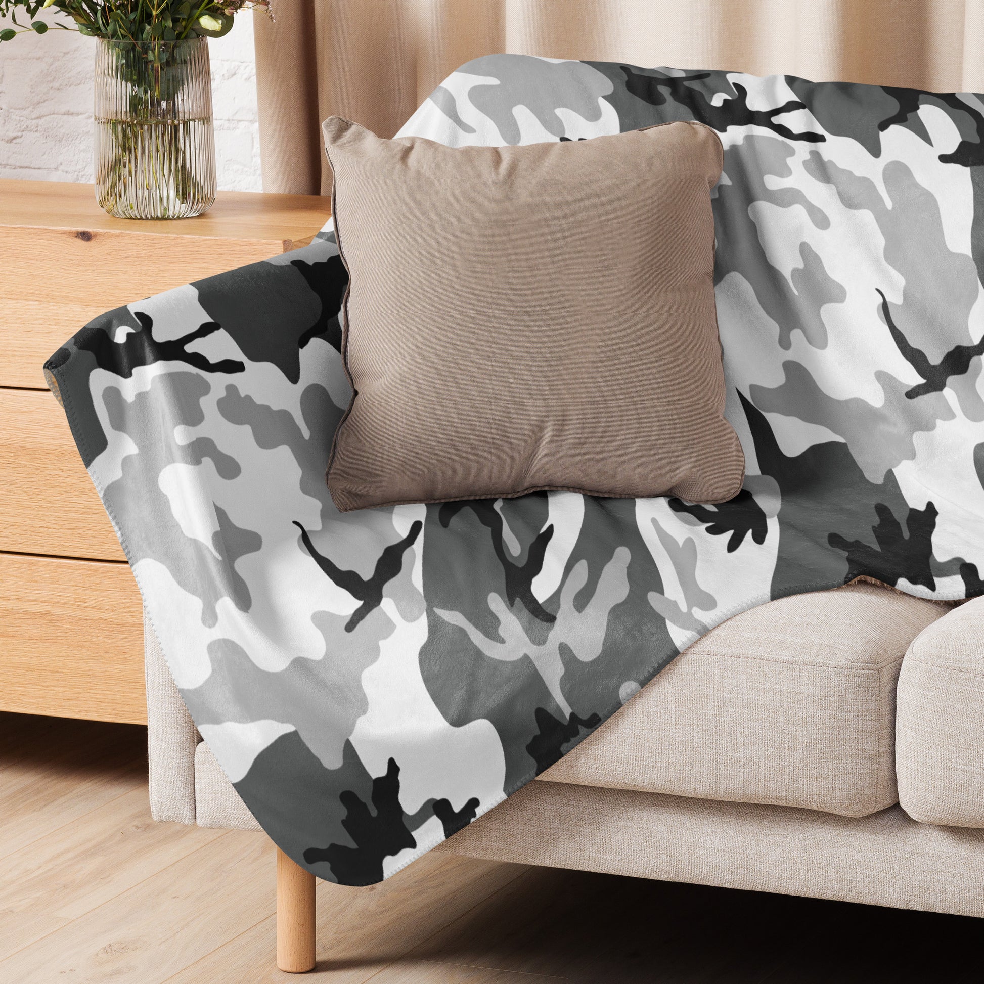 M81 Urban Camo Sherpa Blanket