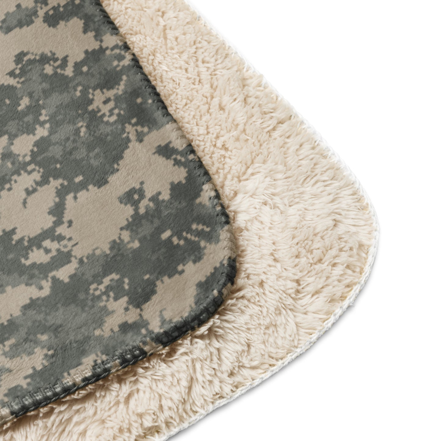 Universal Camouflage Pattern (UCP) Sherpa Blanket 60” × 80”