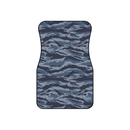 Kamysh Blue Camo All-Weather Car Mats (Set of 4)  - front