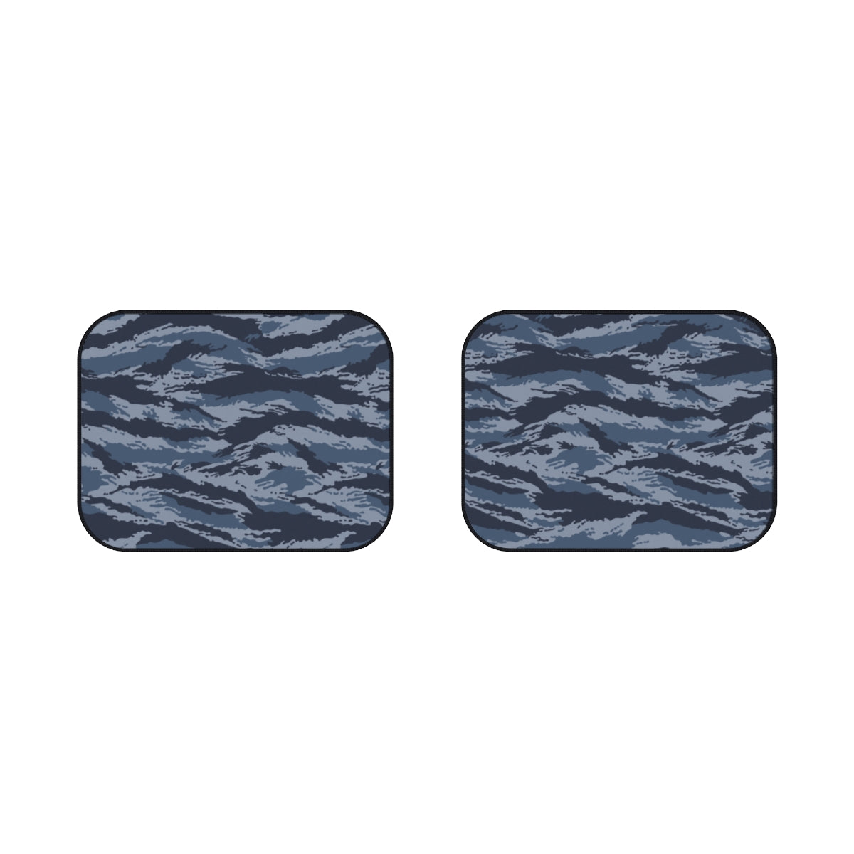 Kamysh Blue Camo Back Seat Car Mats (Set of 2) - close-up