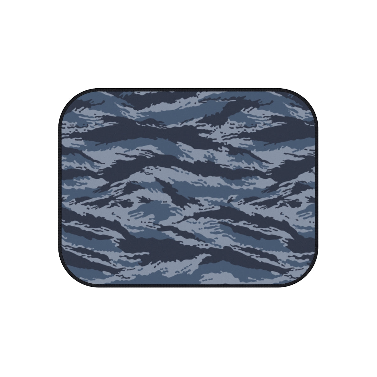 Kamysh Blue Camo Back Seat Car Mats (Set of 2) - close-up