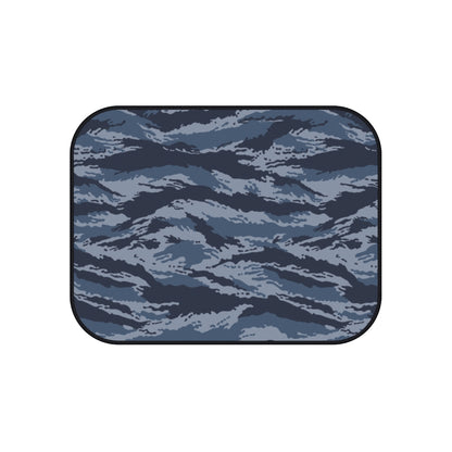 Kamysh Blue Camo Back Seat Car Mats (Set of 2) - close-up