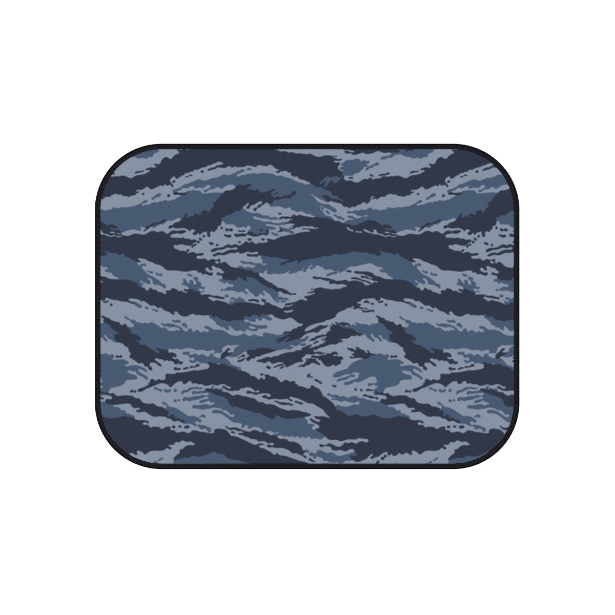 Kamysh Blue Camo Back Seat Car Mats (Set of 2) - close-up