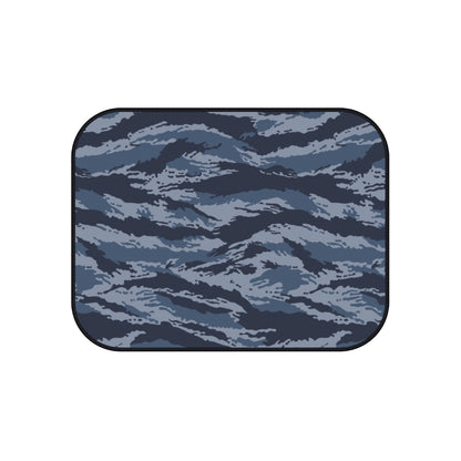 Kamysh Blue Camo Back Seat Car Mats (Set of 2) - close-up