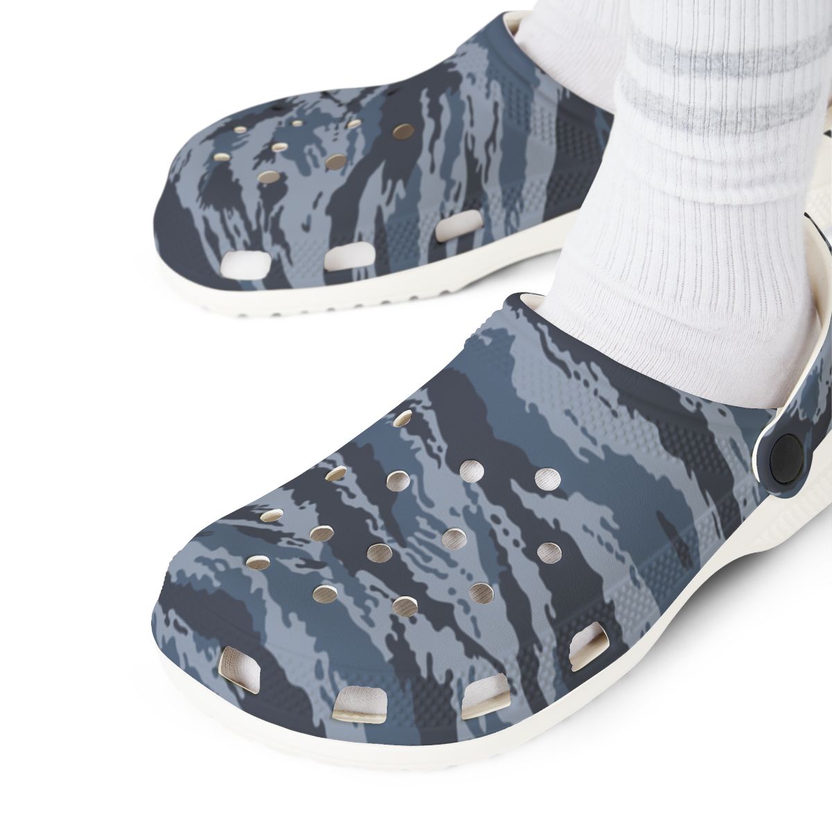 Kamysh Blue Camo EVA Clog - close-up