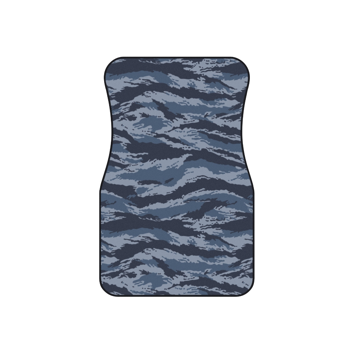 Kamysh Blue Camo Front Seat Car Mats (Set of 2)  - front