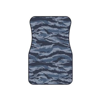 Kamysh Blue Camo Front Seat Car Mats (Set of 2)  - front